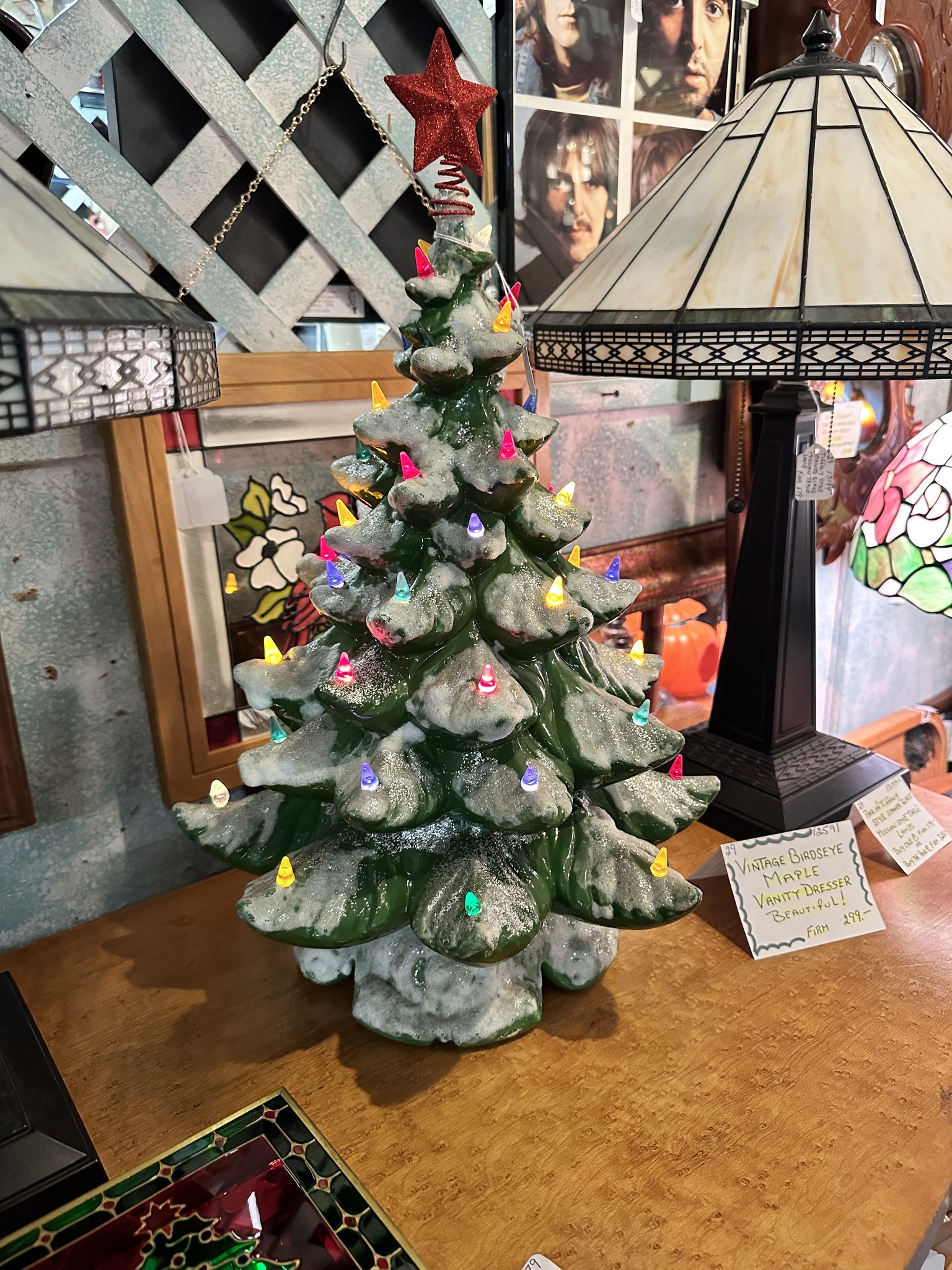 Booth 121 - Ceramic Christmas Tree. - Scranberry Coop - Vintage Store - Antiques, Collectibles, & More
